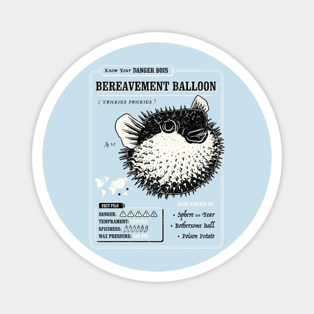 Bereavement Balloon Magnet by dumbshirts